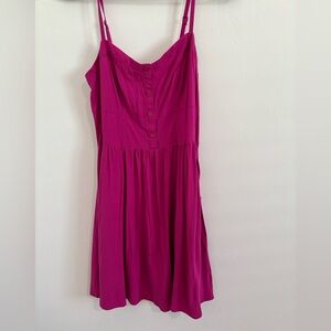 Express Pink Button-Down Dress